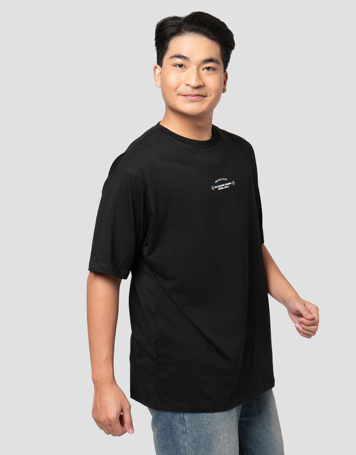 Aos Theme Rockstar Riding Rebel Bolt Kaos Oversize Pria