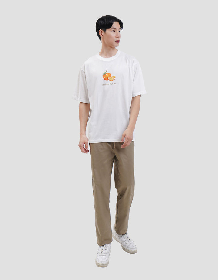 Aos Theme Popular Fruit Orange Kaos Oversize Pria