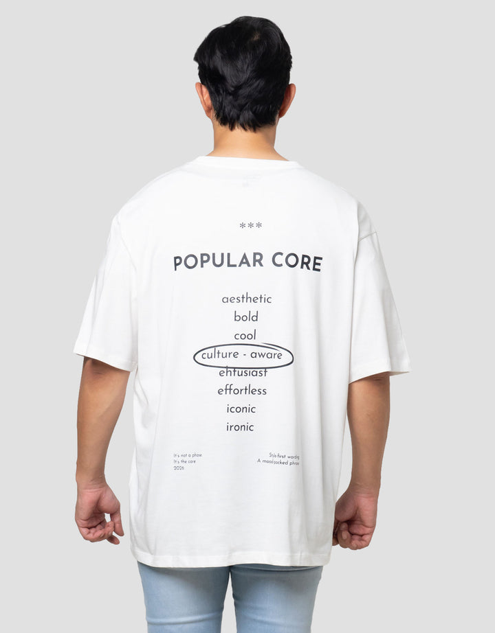 Aos Theme Popular Wording Popular Kaos Oversize Pria