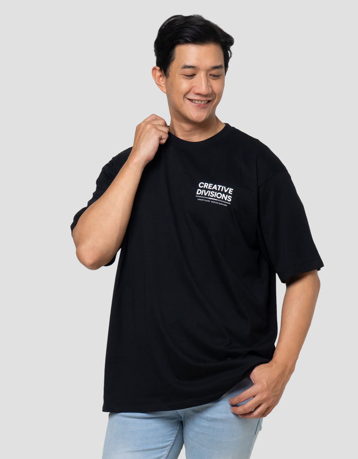 Aos Theme Popular Wording Creative Kaos Oversize Pria