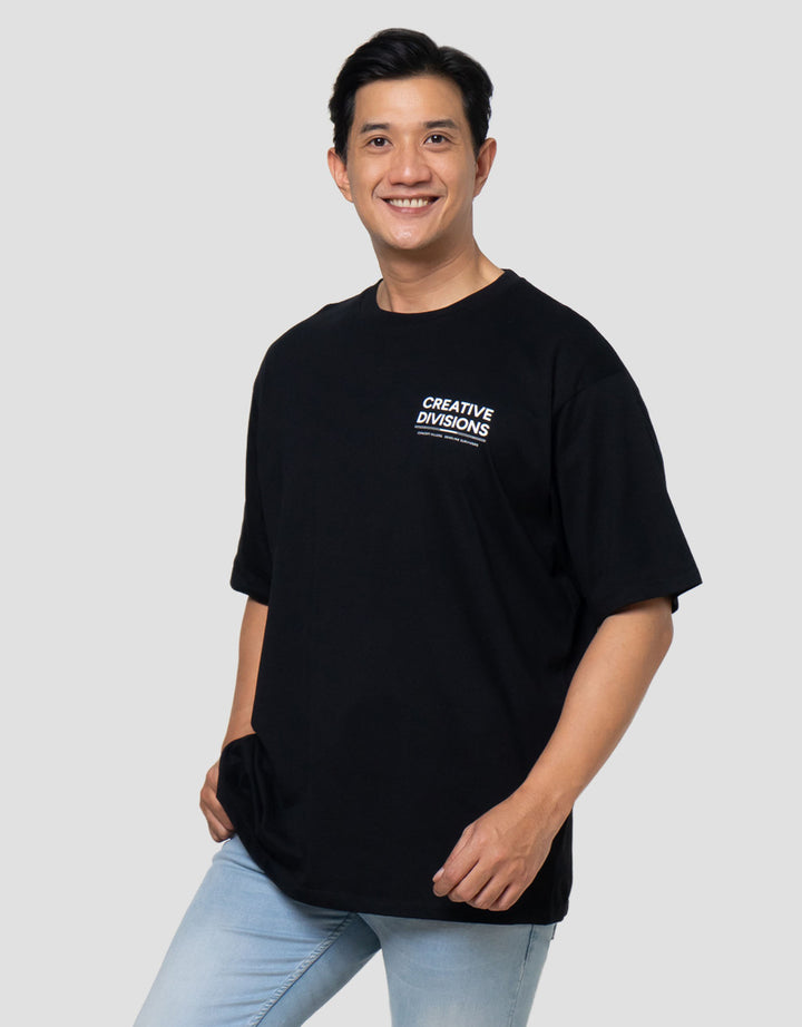 Aos Theme Popular Wording Creative Kaos Oversize Pria