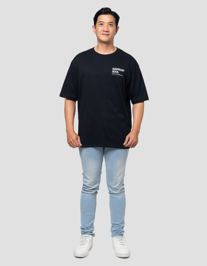 Aos Theme Popular Wording Soul Kaos Oversize Pria