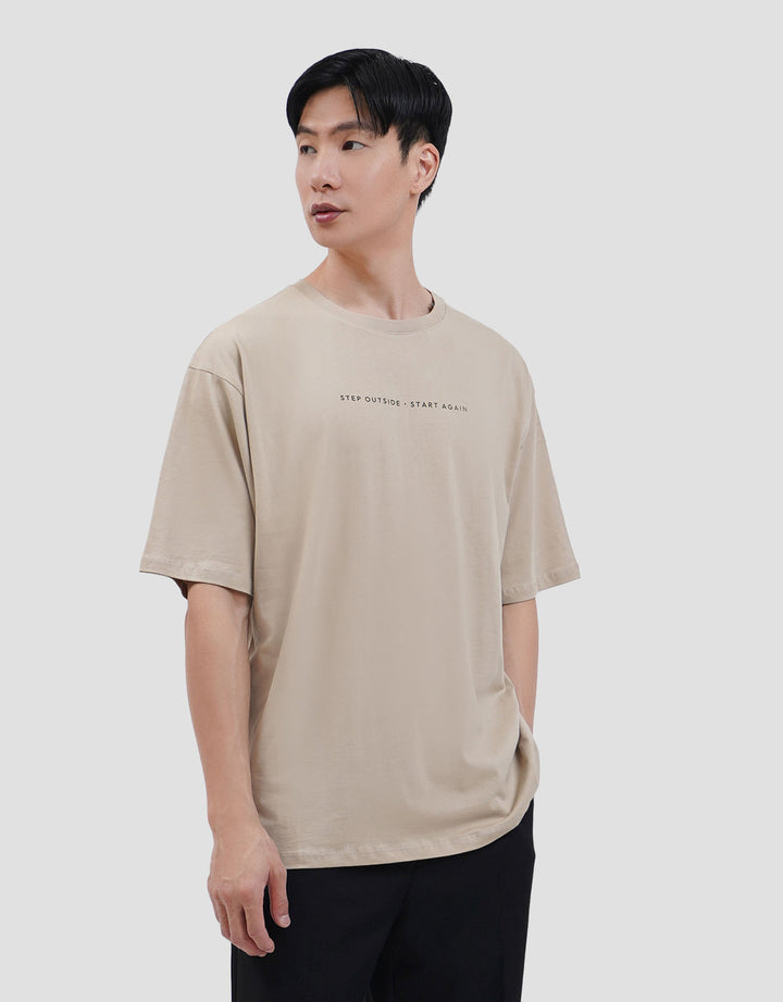 Aos Theme Popular Little Wording Kaos Oversize Pria