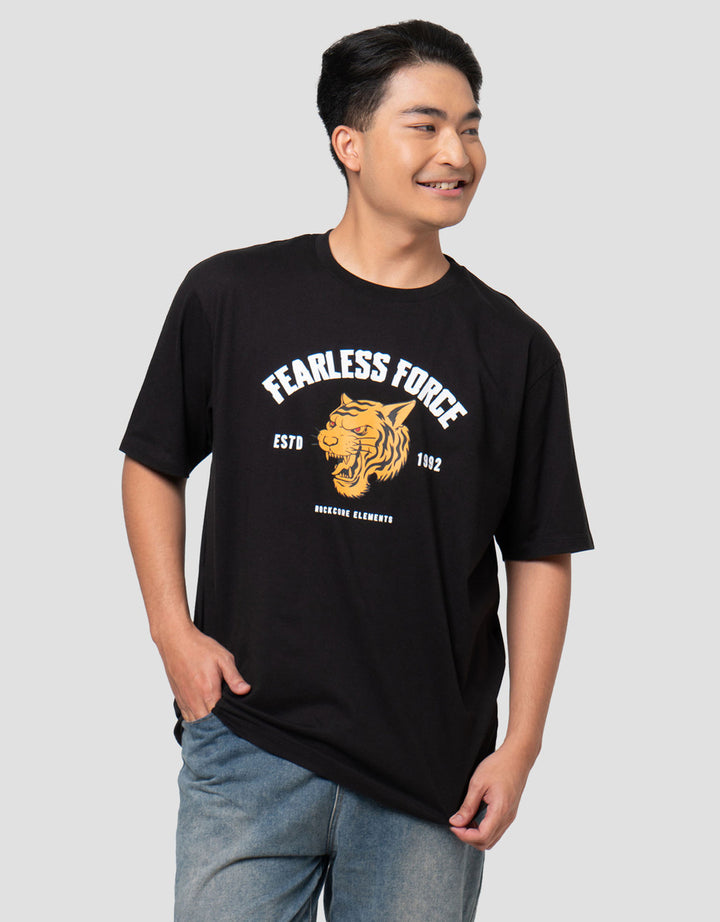 Aos Theme Rockstar Dark Harmony Tiger Kaos Oversize Pria