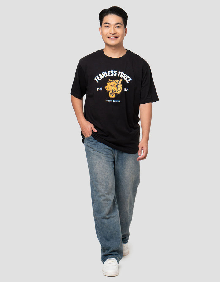 Aos Theme Rockstar Dark Harmony Tiger Kaos Oversize Pria