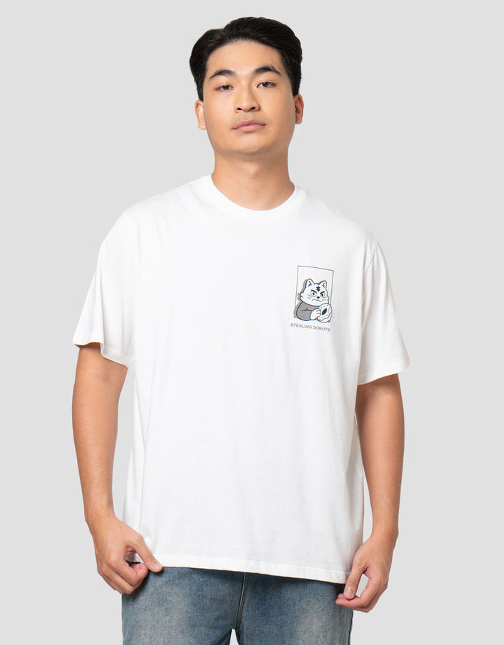 Aos Theme Tbnd Animals Stealing Donuts Kaos Pria