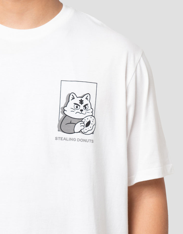 Aos Theme Tbnd Animals Stealing Donuts Kaos Pria