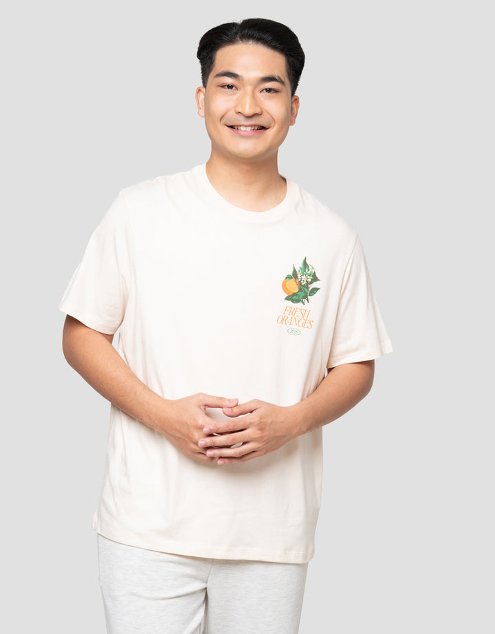 Aos Theme Popular Fruits Orange Kaos Pria