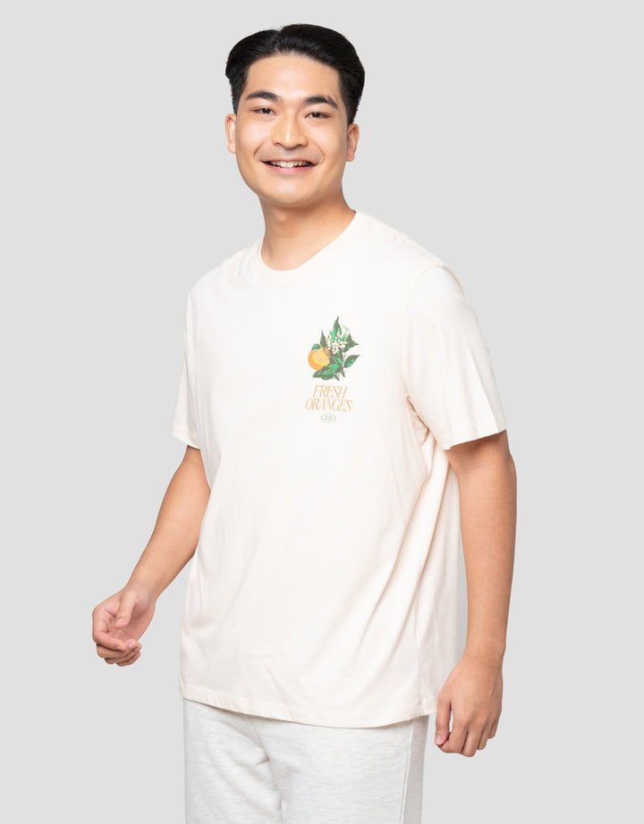 Aos Theme Popular Fruits Orange Kaos Pria