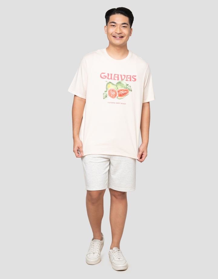 Aos Theme Popular Food And Fruits Guavas Kaos Pria
