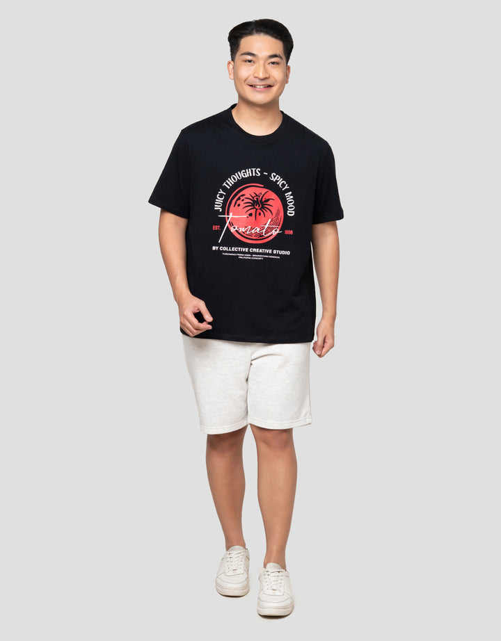 Aos Theme Popular Food And Fruits Spicy Kaos Pria