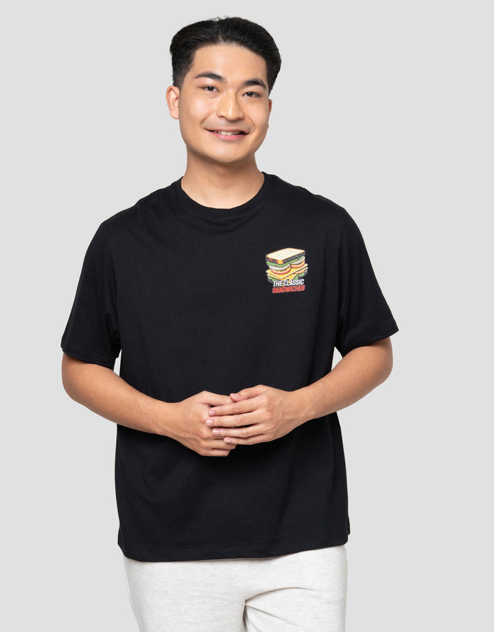 Aos Theme Popular Food And Fruits Toasted Kaos Pria