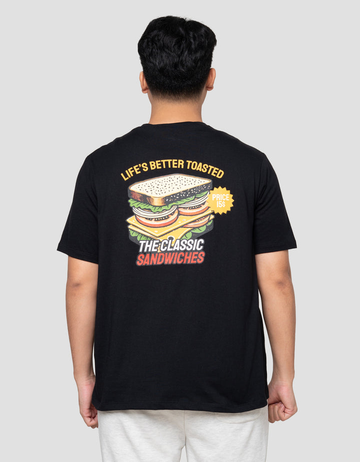 Aos Theme Popular Food And Fruits Toasted Kaos Pria