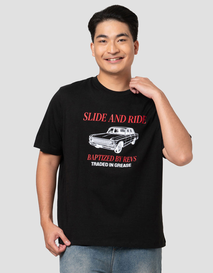 Aos Theme Rockstar Loud And Driven Slide Kaos Pria