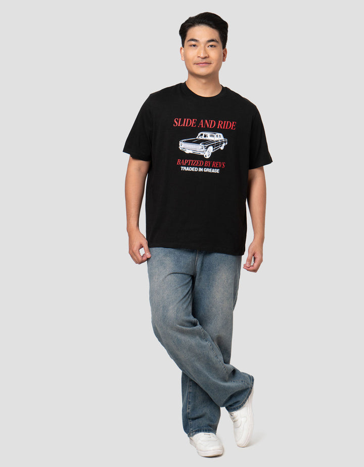 Aos Theme Rockstar Loud And Driven Slide Kaos Pria