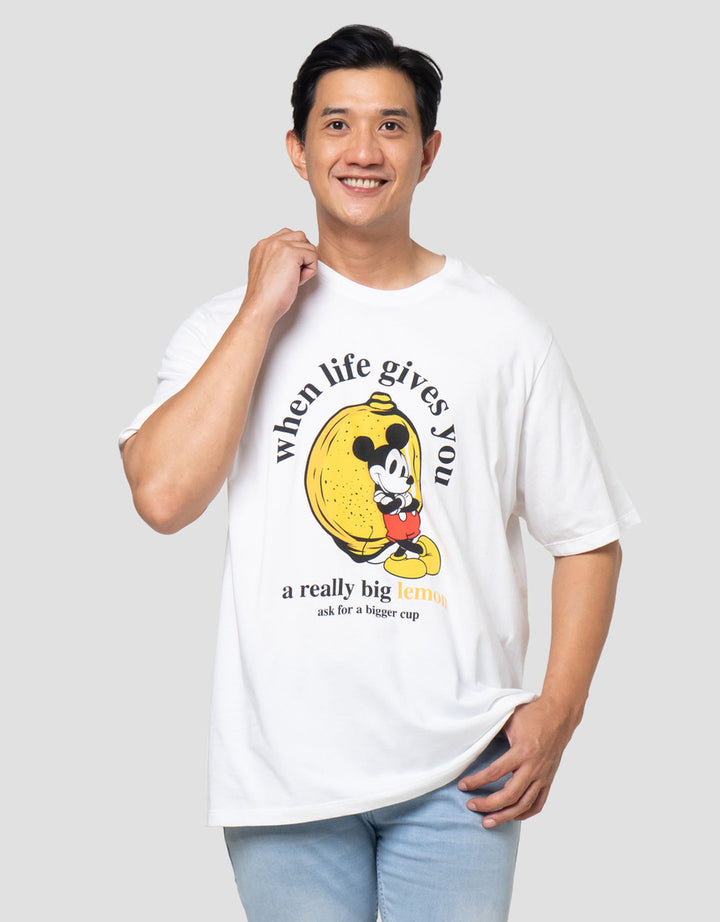 Aos Theme Tbnd Disney Mickey Lemon Kaos Pria