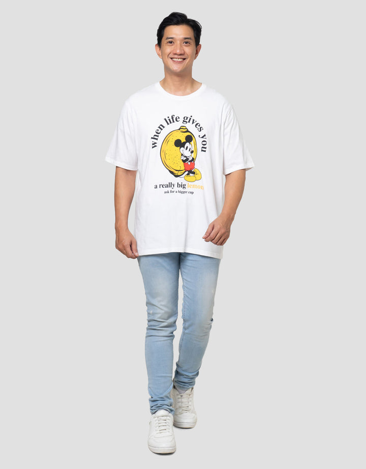 Aos Theme Tbnd Disney Mickey Lemon Kaos Pria