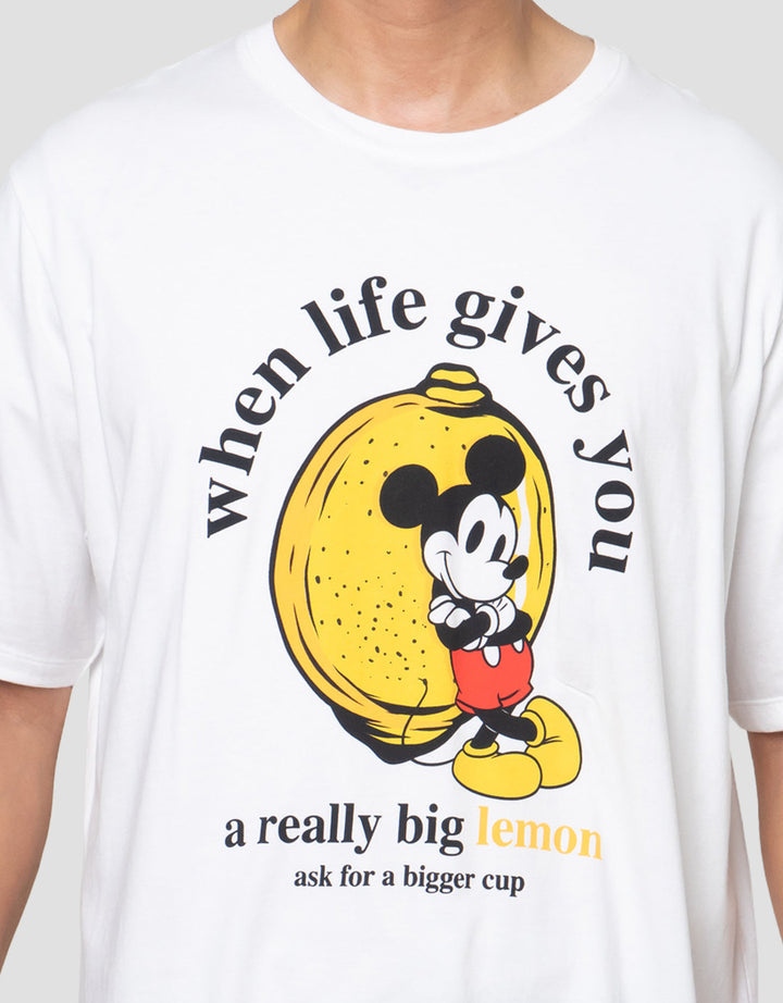 Aos Theme Tbnd Disney Mickey Lemon Kaos Pria