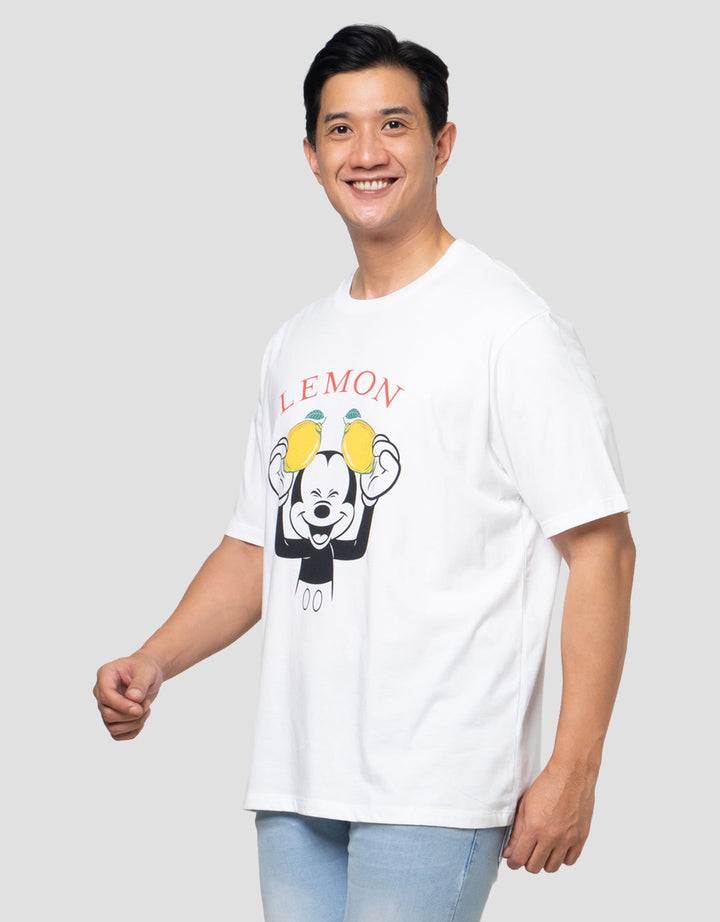 Aos Theme Tbnd Disney Mickey Two Lemon Kaos Pria