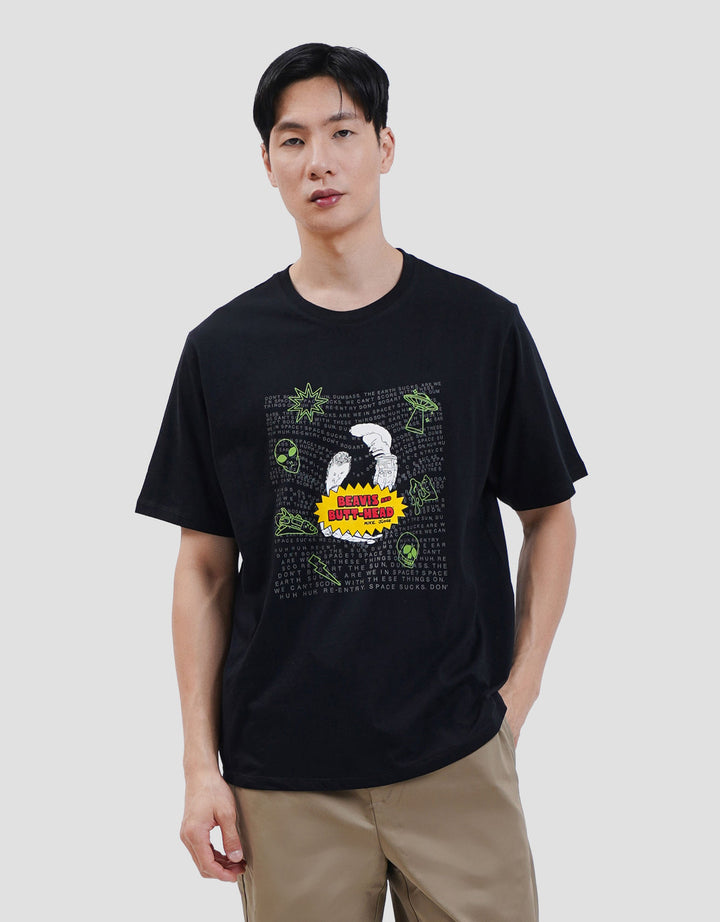 AOS Mtv Beavis Head-1 Kaos Pria