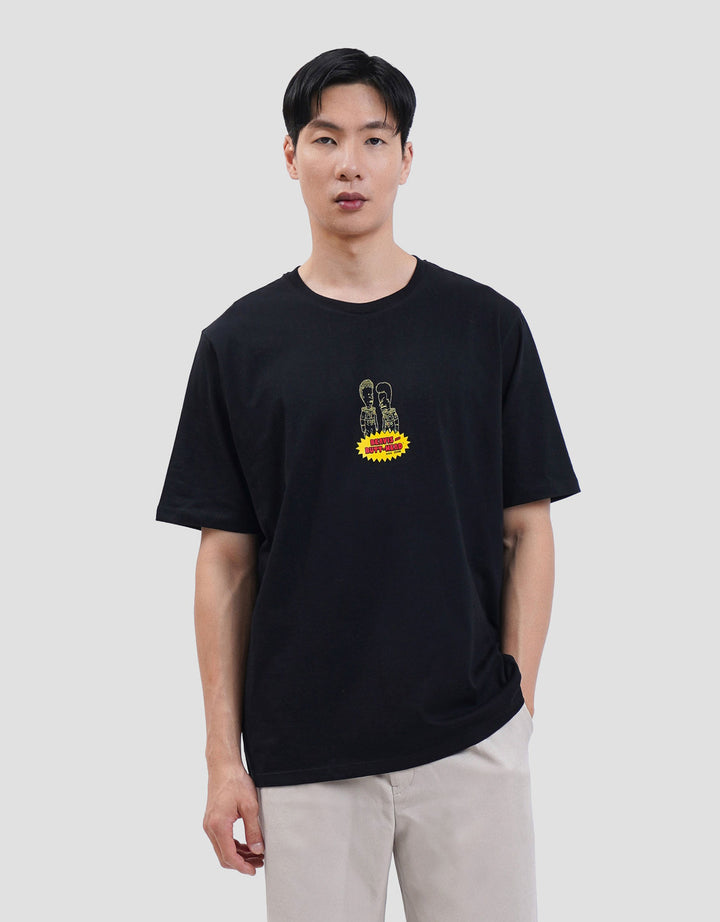 AOS Mtv Beavis Head-3 Kaos Pria