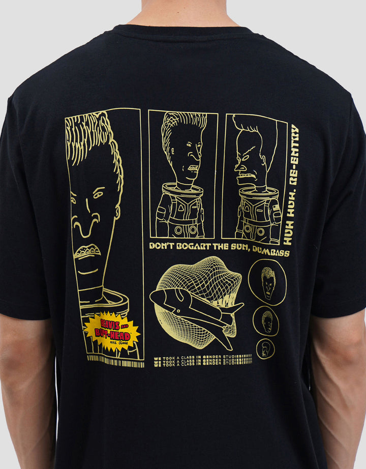 AOS Mtv Beavis Head-3 Kaos Pria