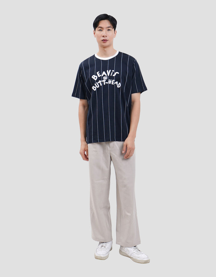 Aos Mtv Beavis Head Baseball Kaos Pria