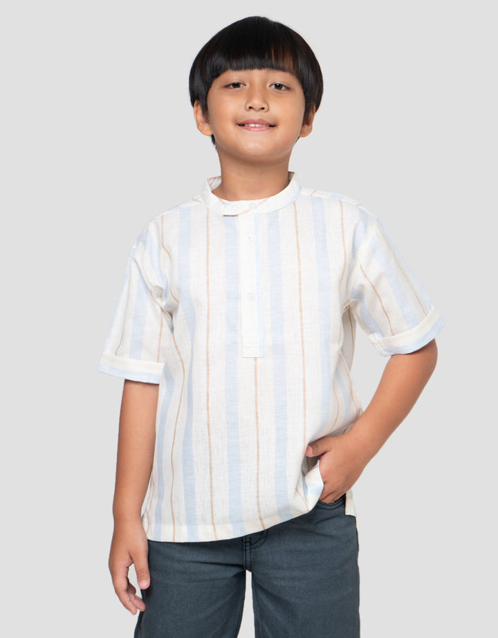 Little M Stripe Baju Koko Anak Laki-laki