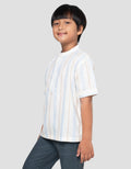 Little M Stripe Baju Koko Anak Laki-laki