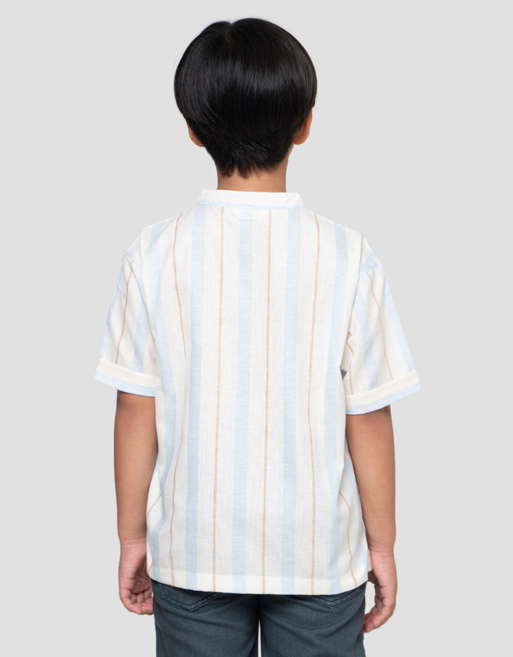 Little M Stripe Baju Koko Anak Laki-laki