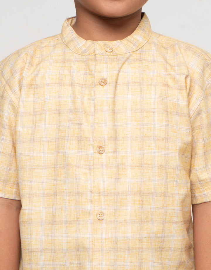 Little M Kotak Komb Kemeja Koko Anak Laki-laki