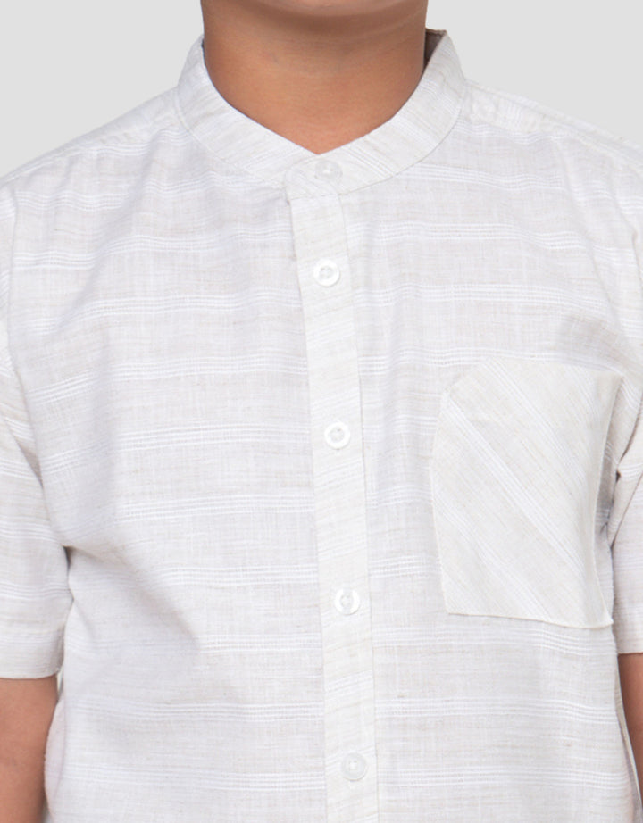 Little M Stripe Komb Baju Koko Anak Laki-laki