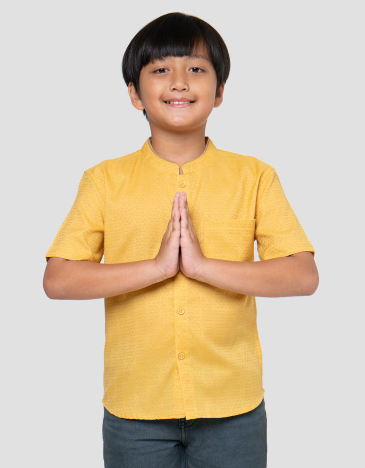 Little M Rib Under Baju Koko Anak Laki-laki