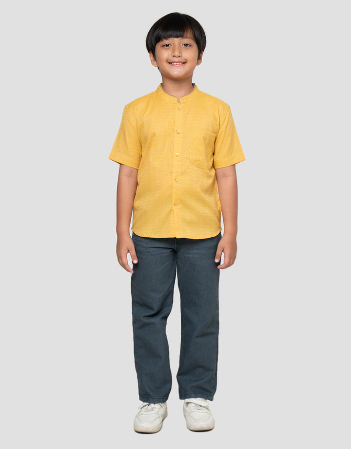 Little M Rib Under Baju Koko Anak Laki-laki