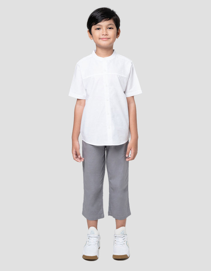 Little M Komb Dobby Ktg Kanan Kiri Kemeja Koko Anak Laki-laki