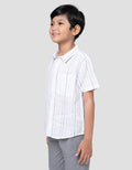 Little M Tex Casual Kemeja Koko Anak Laki-laki