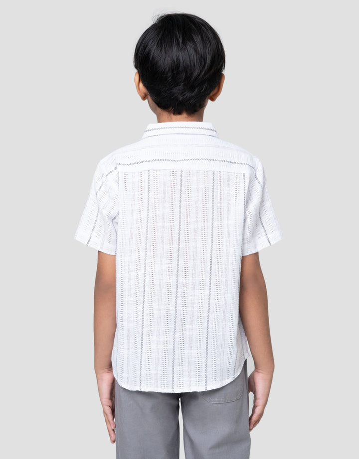 Little M Tex Casual Kemeja Koko Anak Laki-laki