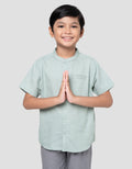 Little M Twinn Segi Empat Kemeja Koko Anak Laki-laki