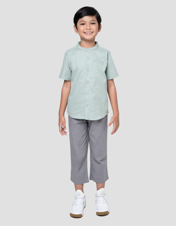 Little M Twinn Segi Empat Kemeja Koko Anak Laki-laki