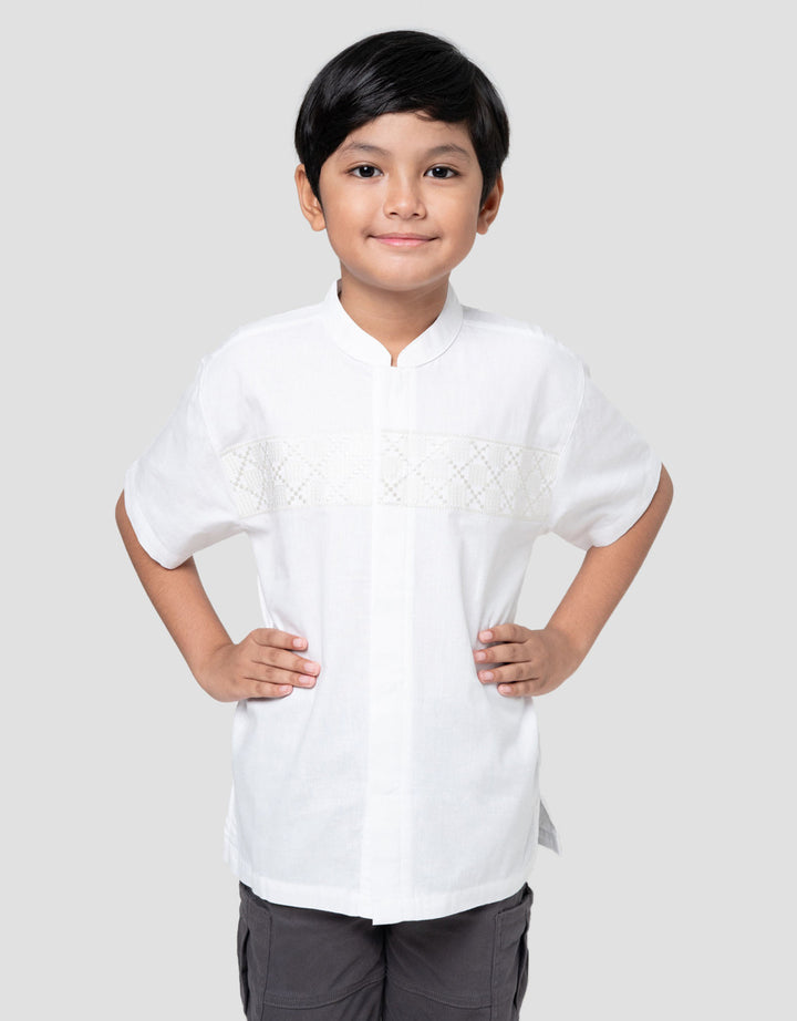 Little M Twinn Tengah Kemeja Koko Anak Laki-laki
