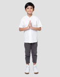 Little M Twinn Tengah Kemeja Koko Anak Laki-laki