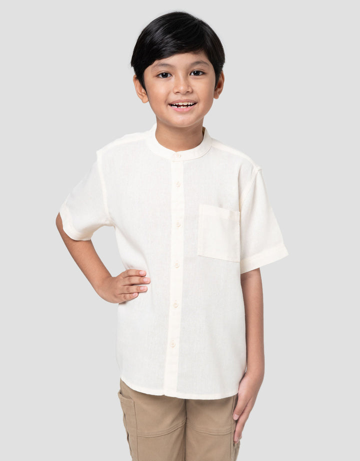 Little M Wash Kemeja Koko Anak Laki-laki