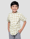 Little M Etnik Sage Kemeja Koko Anak Laki-laki