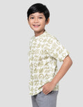 Little M Etnik Sage Kemeja Koko Anak Laki-laki