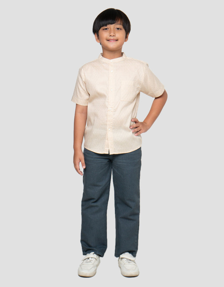 Little M Dobby Tex Kemeja Koko Anak Laki-Laki