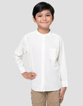 Little M Long Sleeve Koko Kemeja Koko Anak Laki-laki
