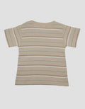 Little M Stripe Colorful  Print Kaos Bayi