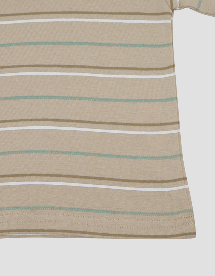 Little M Stripe Colorful  Print Kaos Bayi