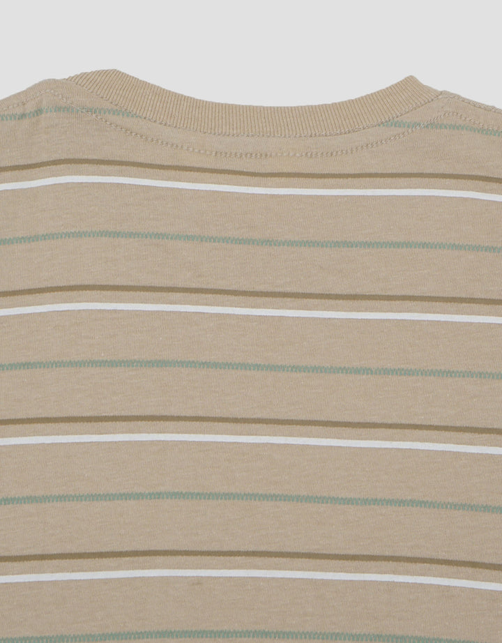 Little M Stripe Colorful  Print Kaos Bayi