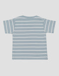Little M Stripe With Icecream Chenille Kaos Bayi